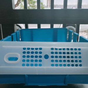 Front view of Big Byte Aquaventures’ import crab packaging box for international shipments