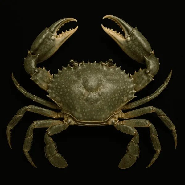 Scylla serrata commonly known as the giant mud crab, mangrove crab, or green crab.