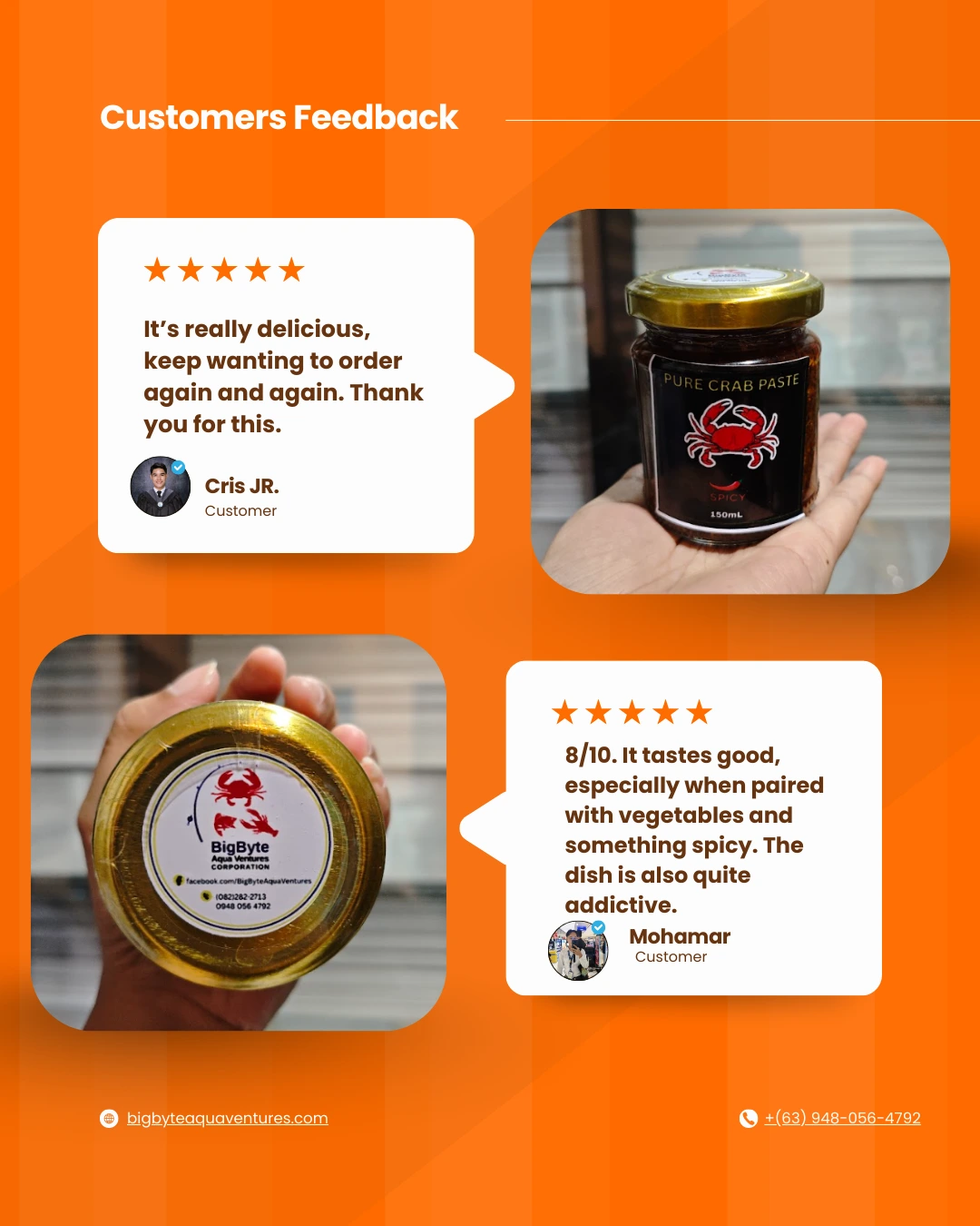 a delicious pure crab paste