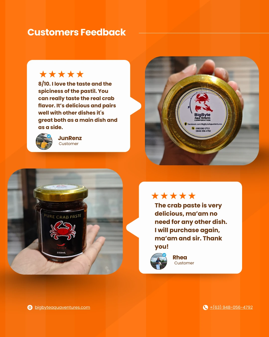 a delicious pure crab paste