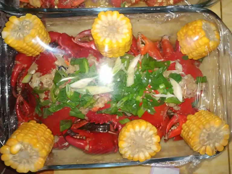 Delicious crab recipe with a corn