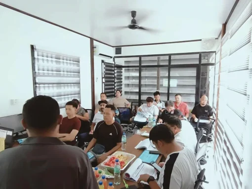 Participants attending lecture on Vertical Crab Farming basics in Davao City seminar.